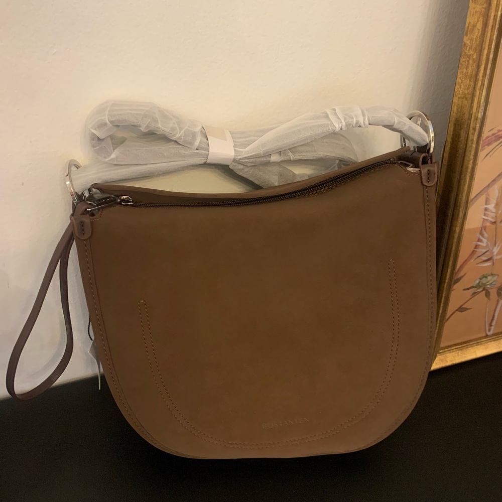NWT BOSTANTEN Brown Saddle Shoulder Bag